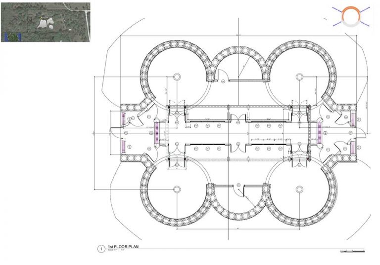 Floor plan of a tropical family Biotecture home