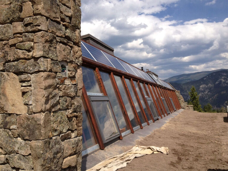Montana Biotecture home on an open site