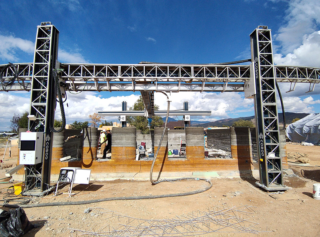 Chamisa Verde Taos Affordable Housing 3d Printer 3D‑Printed Construction at Pangea Biotecture